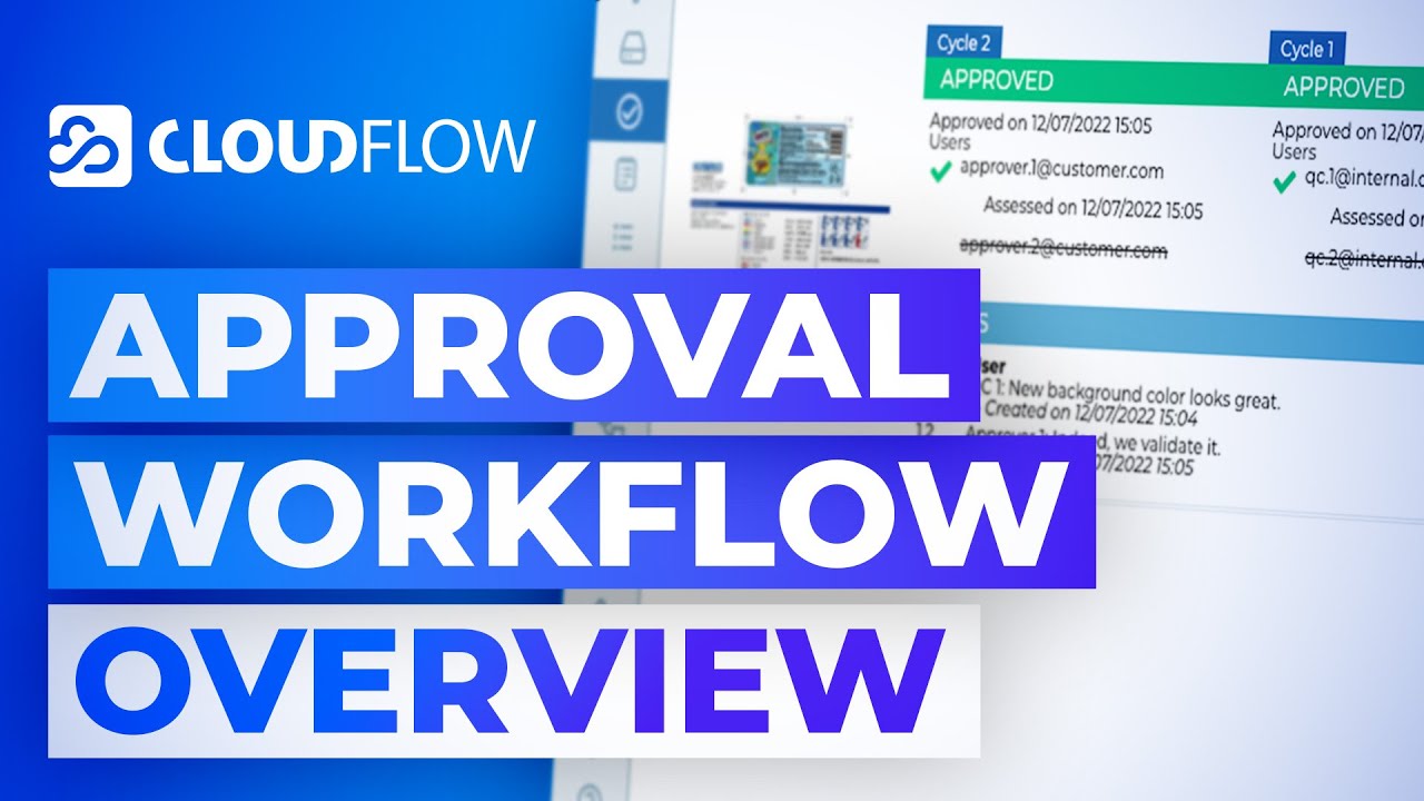 Automate approvals in web-based CLOUDFLOW