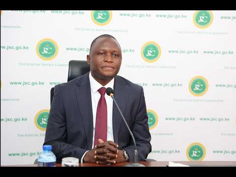 Hon. Bernard Kasavuli Onziru interview for the position of Judge of the Environment and Land Court.