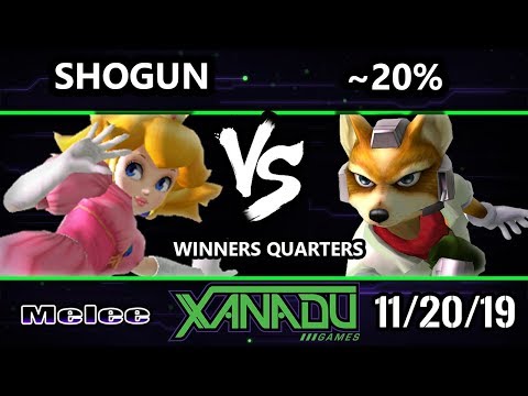 S@X 329 SSBM - Shogun (Peach) Vs. ~20% (Fox) Smash Melee Winners Quarters