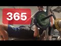 5 Weeks Out - 365 Bench PR - 315 X 4