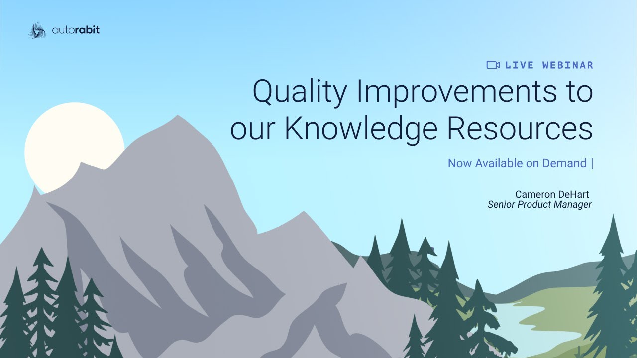 LearningHub - Quality Improvements to our Knowledge Resources