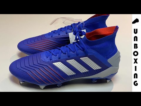 adidas Predator 19.1 SG BLUE / SILVER / RED