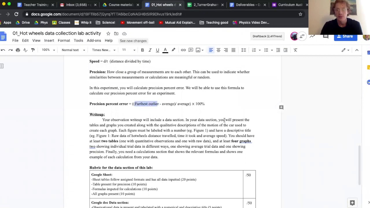 1.4 Calculating precision error