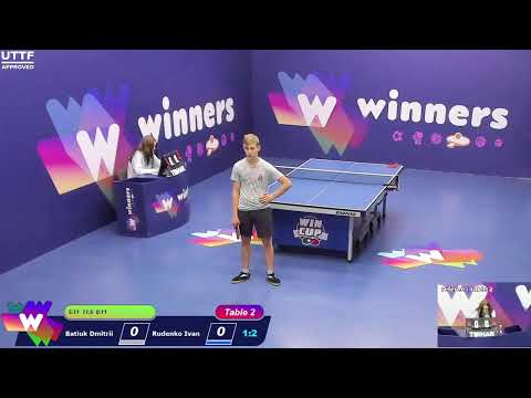 WINners CUP table 2  02.11 Batiuk Dmitrii - Rudenko Ivan 13:30