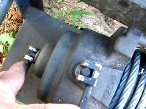hydraulic winch set up