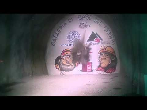 Ceneri Tunnel Sprengung