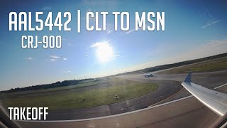 Takeoff: AAL5442 - Charlotte Douglas International (CLT) Airport - CRJ-900 - CLT to MSN