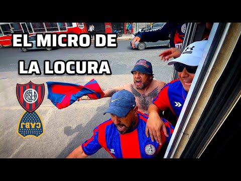 "TERRIBLE FIESTA DESDE CATAN HASTA EL NUEVO GASOMETRO. CASLA vs Boca." Barra: La Gloriosa Butteler &bull; Club: San Lorenzo &bull; País: Argentina