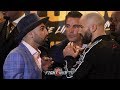 PAULIE MALIGNAGGI SPITS IN ARTEM LOBOV'S FACE  DURING HEATED FACE OFF!