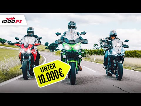 Reisemotorrad unter 10.000 Euro! Kawasaki Versys 650 vs. Triumph Tiger Sport 660 vs. Yamaha Tracer 7