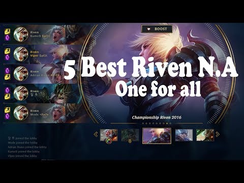( Viper , Box Box , Modx , Adrian Riven , Kumo9 ) Riven One For All - Riven vs Tahm Kench