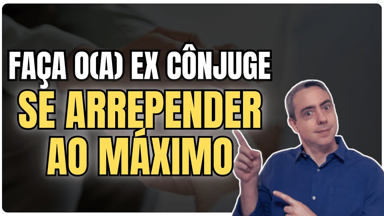É nesse momento que seu/sua EX cônjuge vai se arrepender de ter deixado você