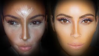 CONTOUR AND HIGHLIGHT LIKE KIM KARDASHIAN - STEP BY STEP