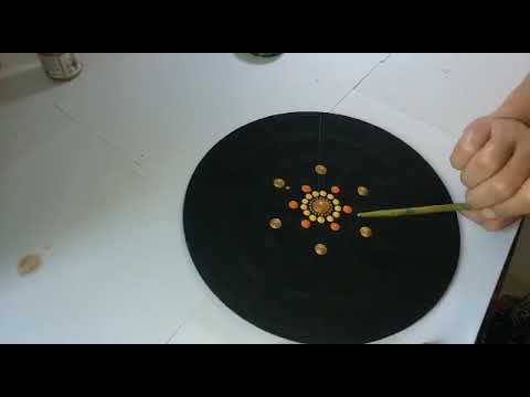 Mandala pontilhismo para iniciantes.