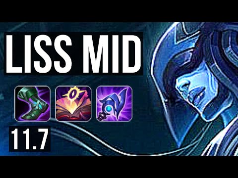 LISSANDRA vs SYLAS (MID) | 9/2/11, 500+ games, Godlike, 900K mastery | KR Diamond | v11.7