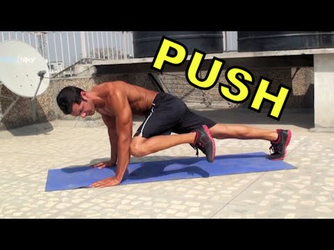 Push Up Knee to Elbow