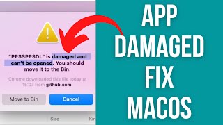 How To Open App Error "is damaged and can