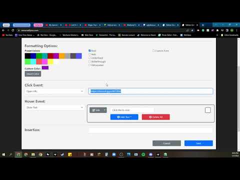 Tellraw Command Generator