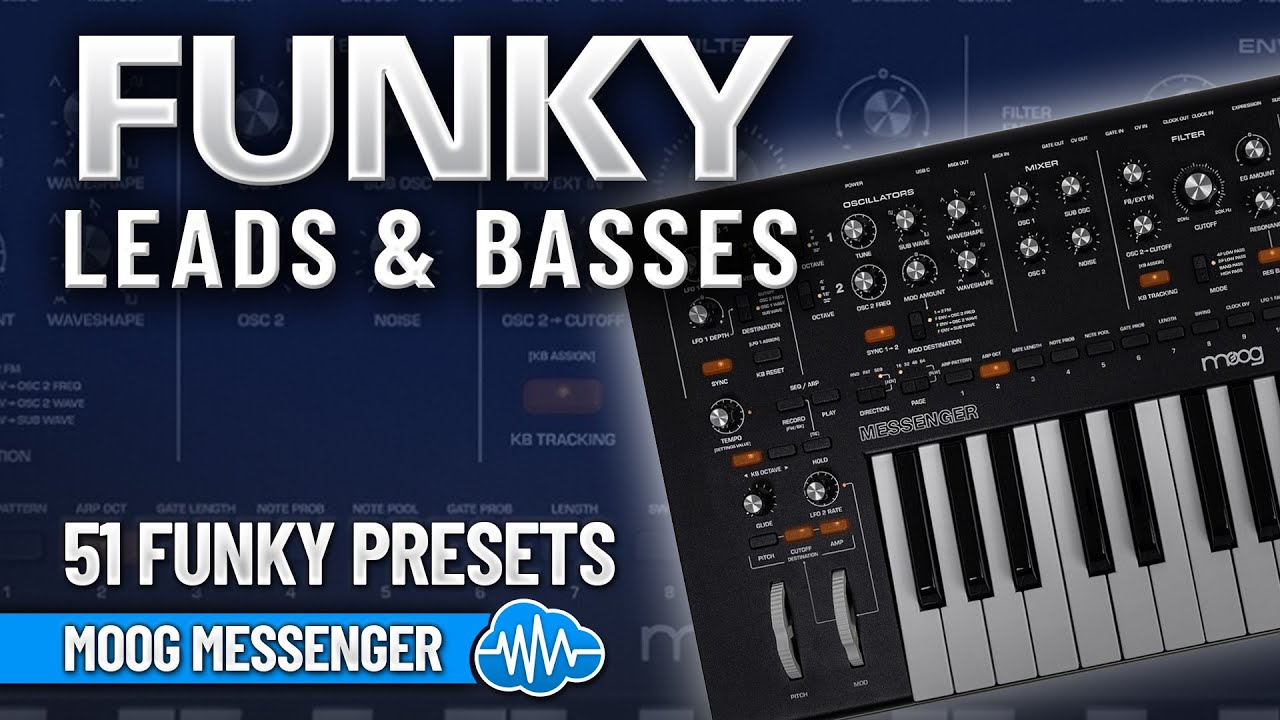 APL015 - Funky Leads & Basses - Moog Messenger ( 51 presets ) - Video Preview 1