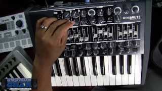 Video thumbnail for Review: Arturia MiniBrute analog synthesizer by SoundsAndGear