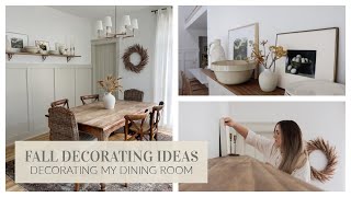 DECORATING FOR FALL 2023 | FALL DECORATING IDEAS + DINING ROOM DECORATING IDEAS