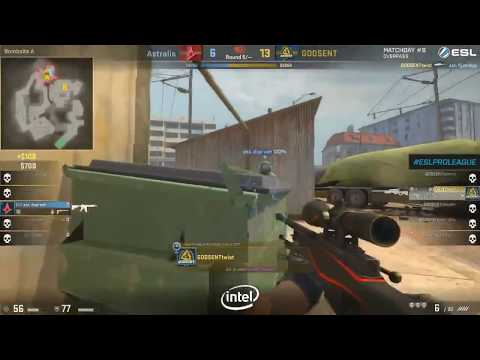 twist insane 1v4 | GODsent vs. Astralis - Clutch of the Year!