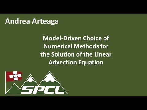 Model-Driven Choice of Numerical Methods for the Solution of the Linear Advection Equation