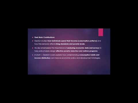 Thumbnail for 2015 Nobel Prize in Economics – Consumption, Savings, and Welfare Analysis by Angus Deaton