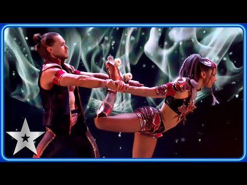 Duo Stardust dangle BRUNO over SWORDS and FLAMES | Semi-Finals | BGT 2024