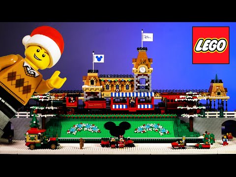 I'm Building a DISNEYLAND LEGO Winter Village!