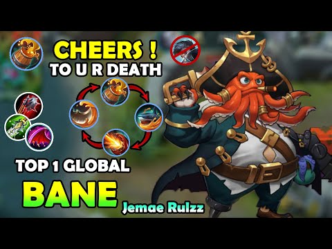 Unstoppable Bane Destroy The Meta Heros Gameplay - Top 1 Global Bane Jemae Rulzz - Mobile Legends