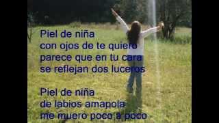 Piel de niña, Alejandro Fernandez Letra