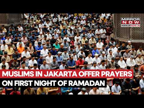 Jakarta's Istiqlal Mosque Sees Sea Of Worshippers On First Night Of Ramadan | Watch Video