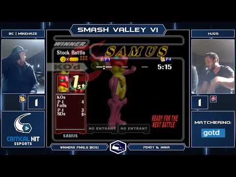 Smash Valley VI Melee Singles - BC | MikeHaze (Fox) vs HugS (Samus) - Winners Finals