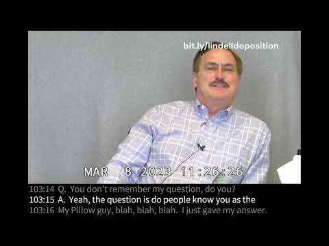 Watch MyPillow CEO Mike Lindell MELT DOWN in a 2023 Deposition for Eric Coomer Dominion Defamation