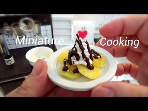 Miniature Cooking show #4-ミニチュア料理-『薄焼きパンケーキ-Thinly baked pancakes-』ミニチュアクッキング Mini Food  미니 요리 Video