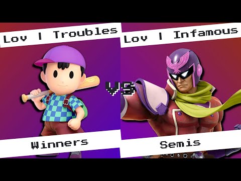 Lov | Infamous (Captain Falcon) vs Lov | Troubles (Ness) Winners Semi Finals | Central Colosseum