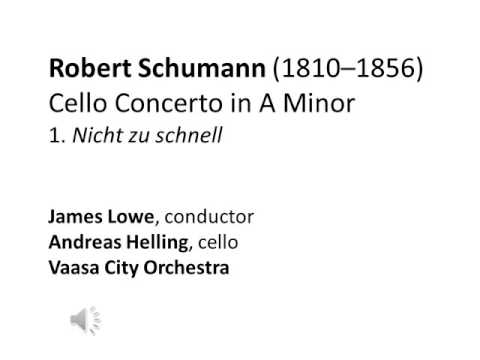 Schumann Cello Concerto 1/3
