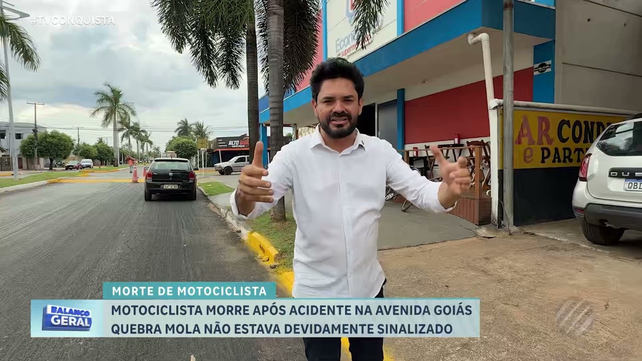 Motociclista morre após sofrer acidente na Avenida Goiás em Lucas do Rio Verde
