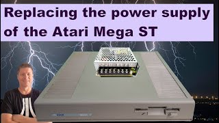Replacing the power supply of my Atari Mega ST with the Mean Well RD-50A.