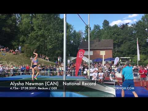 Alysha Newman Canadian Pole Vault Record 4.75m