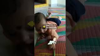 Baby first crawling  #memories back #crawling #challenge #viral  #ytshorts #cute baby