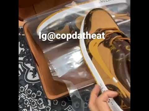 Loui Vuitto x OFF WHITE - Air Jordan 1 Come With Pretty Box !!