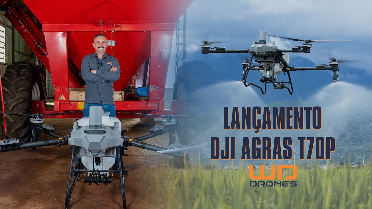 Conheça o drone DJI Agras T70P - Um gigante para a pulverização agrícola