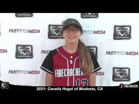 2021 Cecelia Hogel Pitcher, Catcher and 3rd Base Softball Skills Video - Norcal Firecrackers