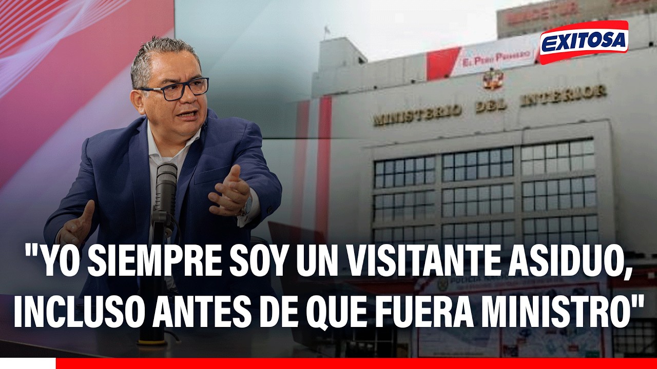 🔴🔵 Santiváñez explica reciente aparición en sede del ministerio del Interior