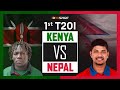 🔴 LIVE | Kenya vs Nepal | 1st T20 | 25th Aug at 3:30pm