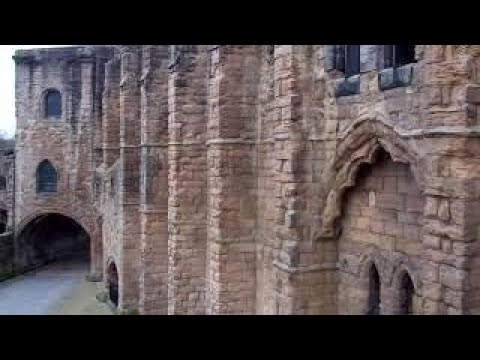 Winter Royal Palace And Abbey Church On History Visit To Dunfermline West Fife Scotland