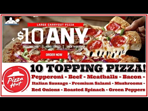 PIZZA HUT® | 10 TOPPING PIZZA TASTE TEST & REVIEW | THEENDORSEMENT