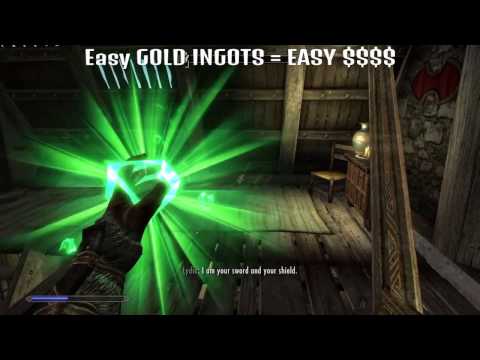 Skyrim Special Edition | Unlimited Gold Ingots With Transmute Spell! How To Find Transmute